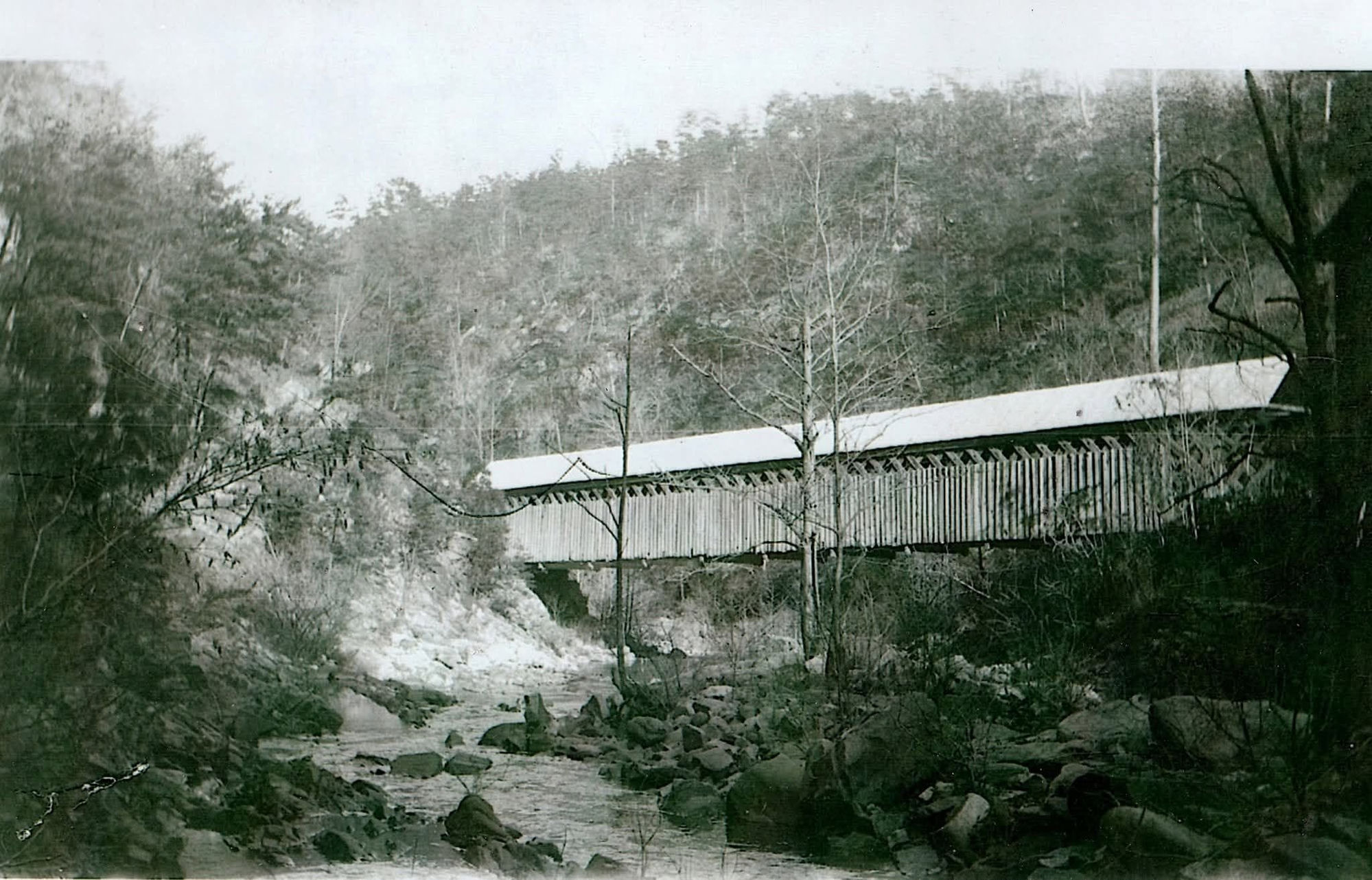A 1940s covered bridge on the road between Blount Springs and Mountain Brook, Blount County