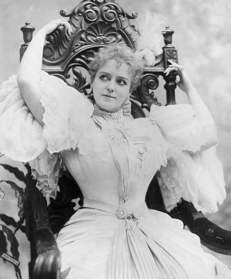 Actress Lillian Russell, March 17, 1896